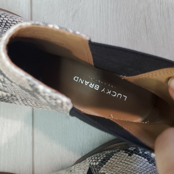 NEW Lucky Brand Womens Haylia Animal print Ankle boots shoes sz 9M - Picture 13 of 14